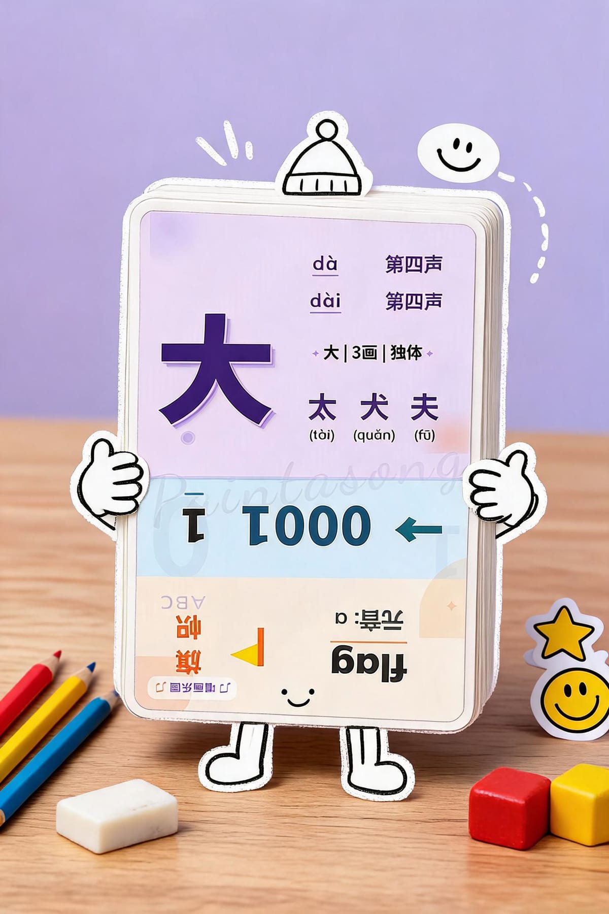 字少也可以练完整闭环：读出来、听明白、讲清楚。