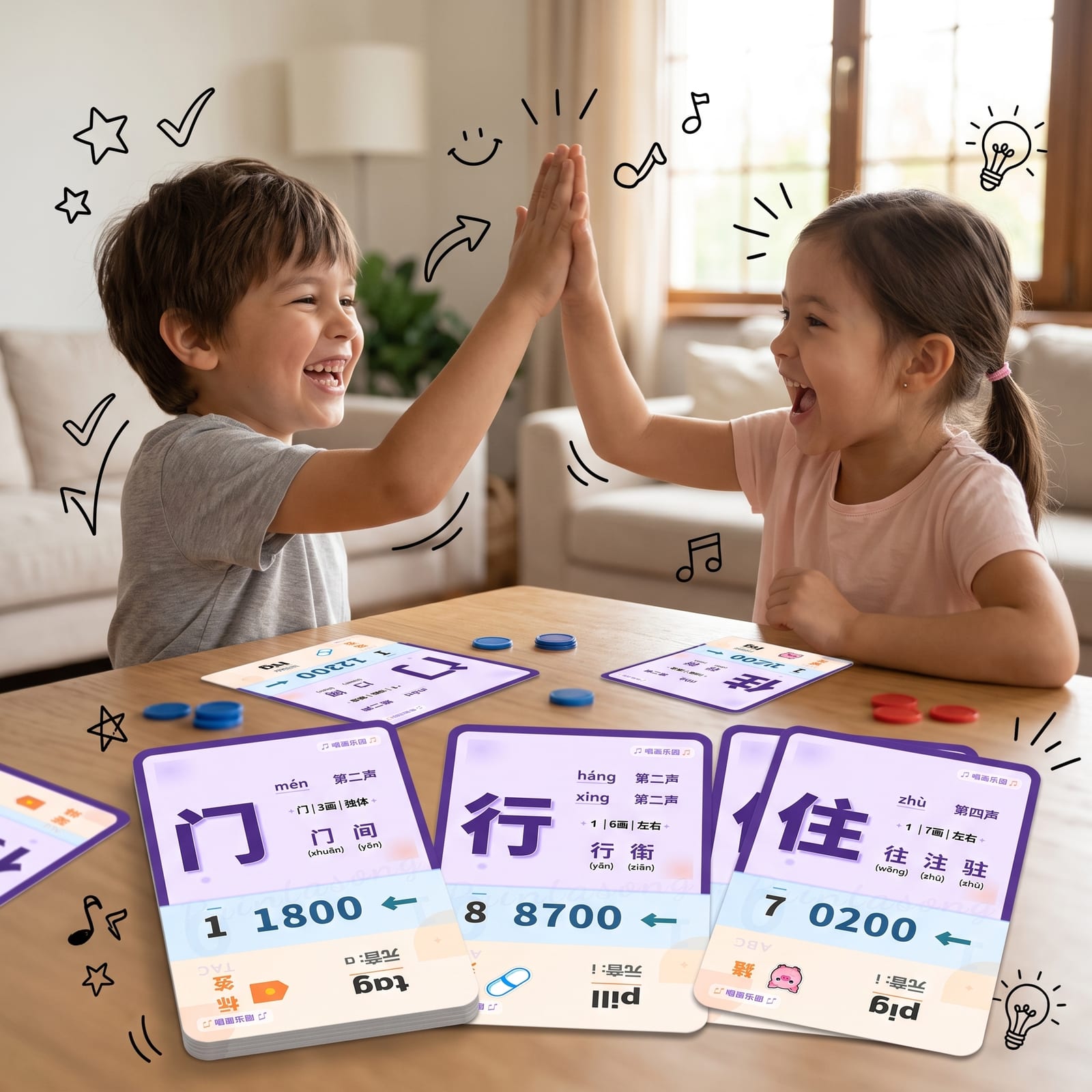 目标数游戏会让孩子开始想：这张牌现在该不该出。