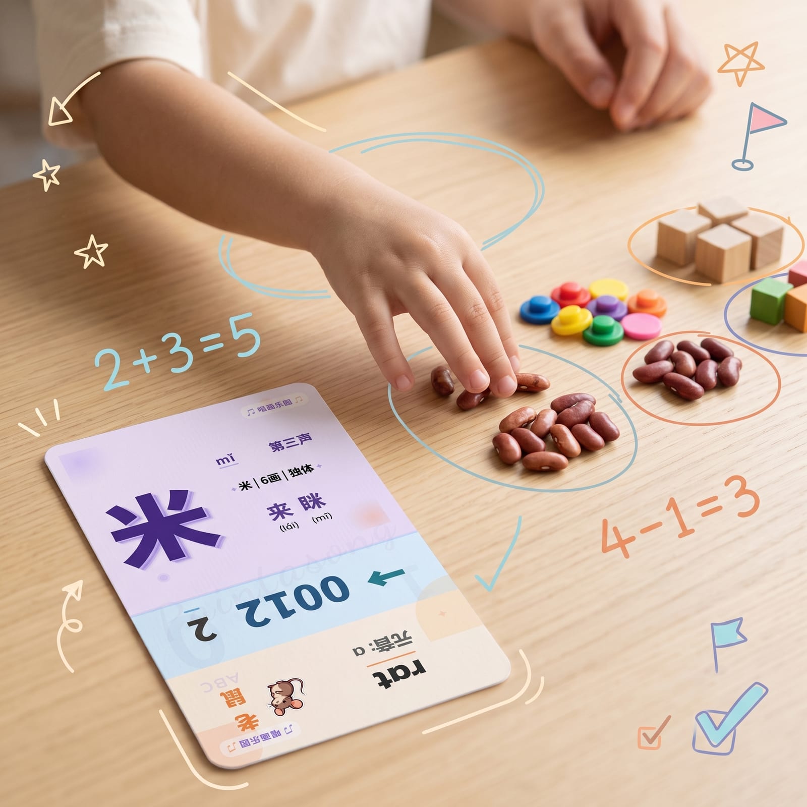 把数字摆出来,数学就不只是一串口算答案。